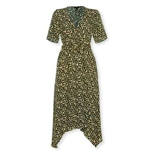Banana Republic Women’s Wrap Dress With Handkerchief Hem‎ Sz 4